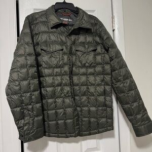 Hawke & Co Olive Duck Down Feather Puffer Jacket
